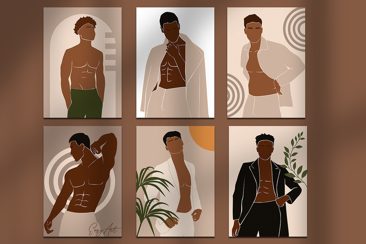 Male body collection, a Decorative Illustration by EasyArt (Photo 3 of 12)