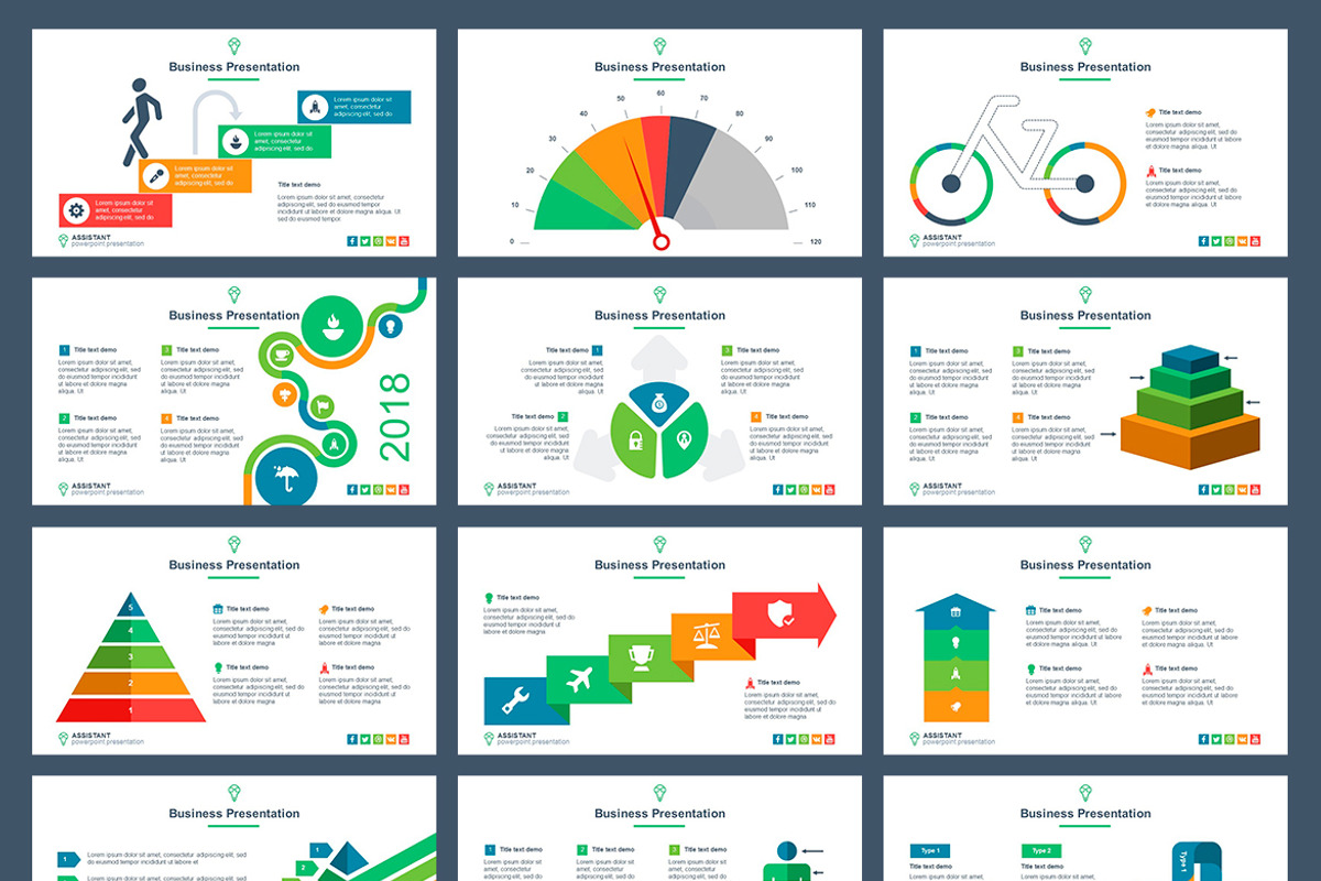 Assistant PowerPoint Template, a Presentation Template by HiSlide.io