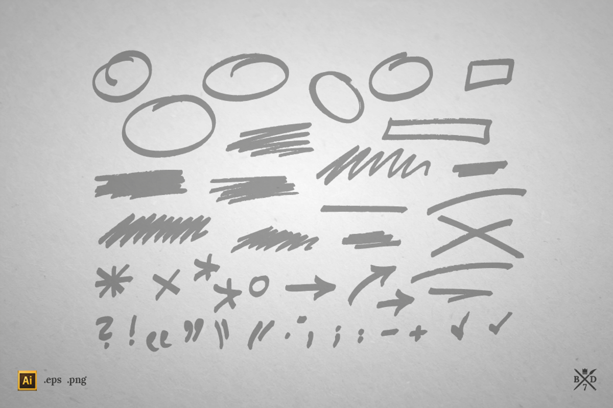 Hand drawn marks preview 2
