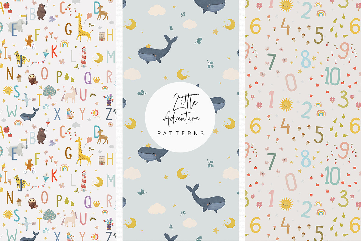 Little Adventure. Clipart & Patterns, an Animal Illustration by annartdreams (Photo 4 of 8)