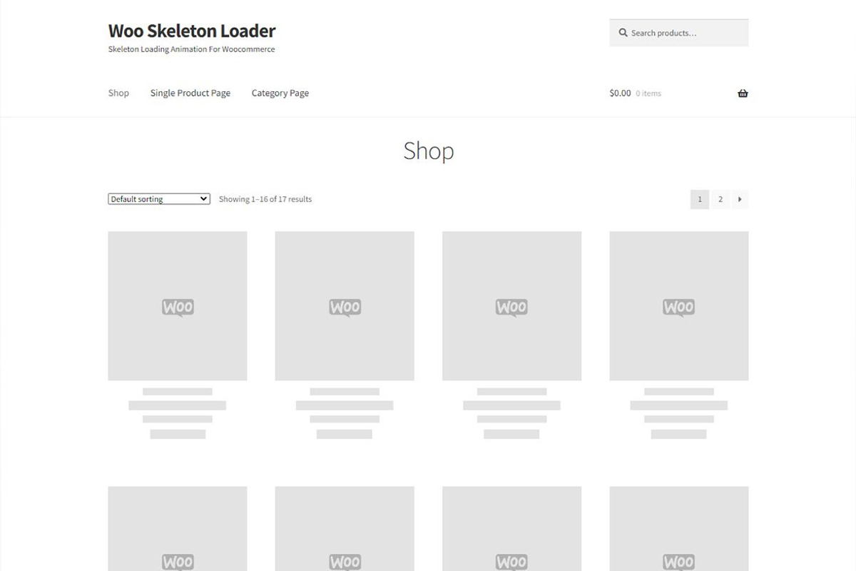 WooCommerce Shimmer Loading Effect, a WordPress Template by Techno Digitz (Photo 2 of 3)