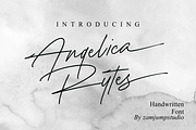 Angelica Rytes, a Script Font by zamjumps (Thumbnail 1 of 10)