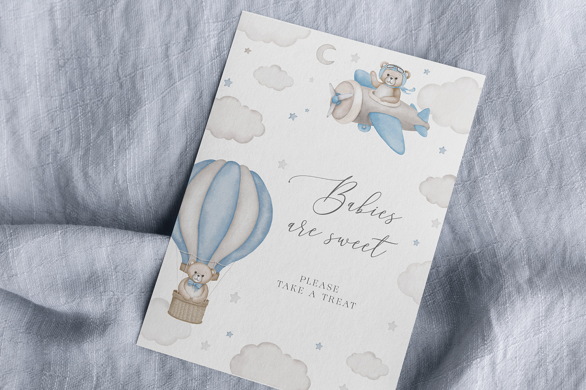 Baby Shower Bears - Kids Graphic Set, an Animal Illustration by Veris Studio (Photo 18 of 18)