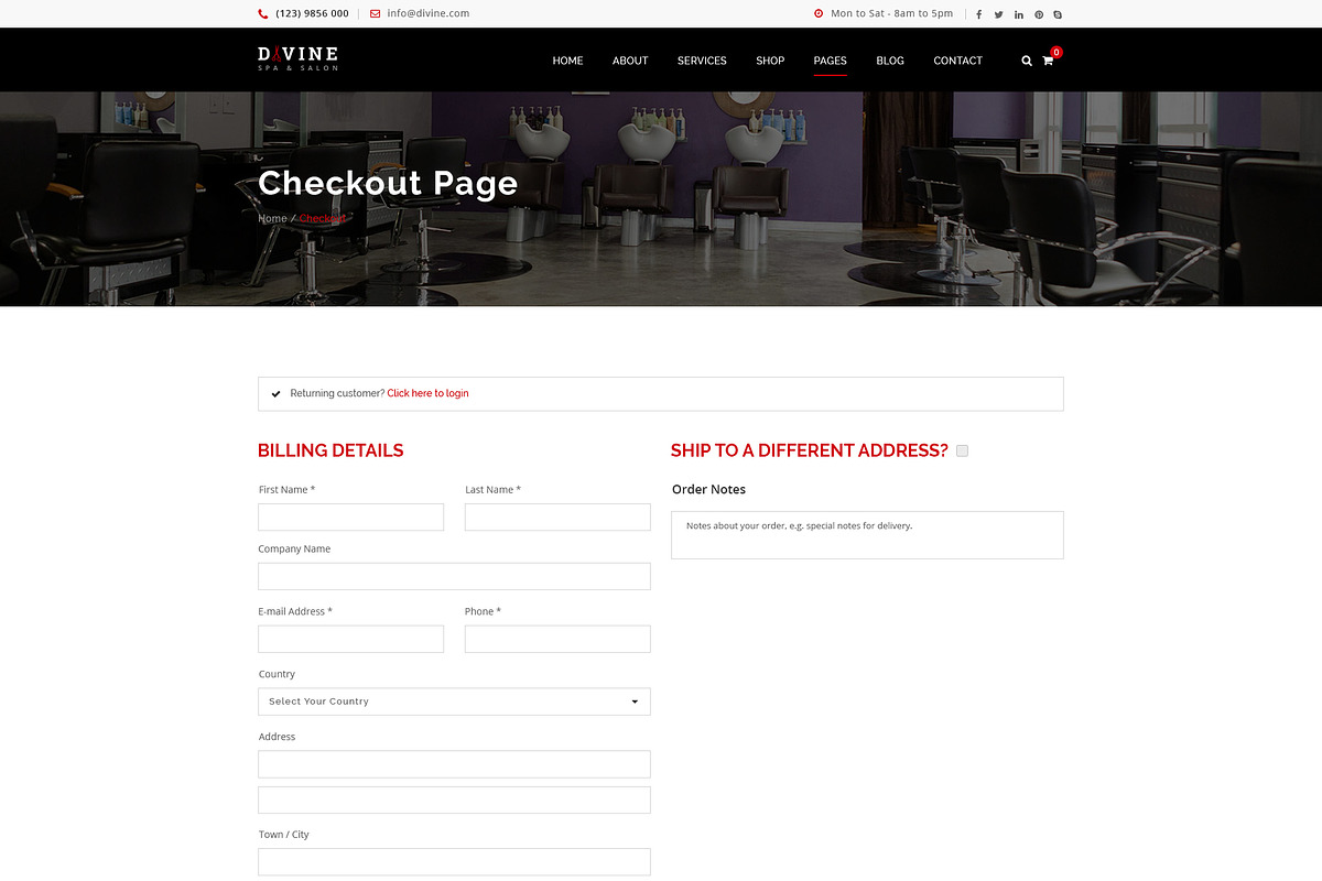 Divine - Photoshop Template, a Websites & App Template by DigitalCenturySF (Photo 9 of 13)