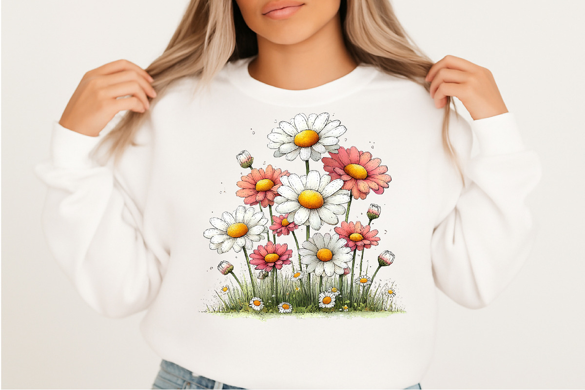Spring Daisy Flower Clipart Png, an Illustration by Craft Nest (Photo 7 of 11)