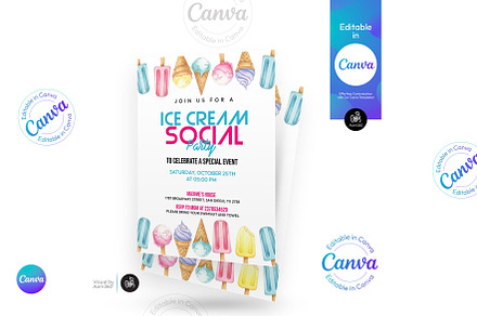 Ice Cream Social Flyer