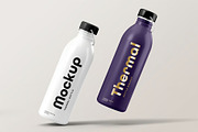 Thermal Bottle Mock-up, a Product Mockup by zippypixelstudio (Thumbnail 3 of 12)