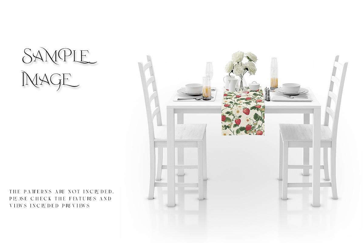 Tablecloth & Table Runner Mockups, a Household Mockup by mock-ups (Photo 6 of 21)