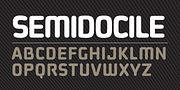 Semidocile, a Sans Serif Font by Stiff Upper Glyph (Thumbnail 11 of 11)