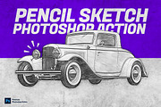 Pencil Sketch Photoshop Action 2, an Action Add-On by iHemalaya (Thumbnail 3 of 4)