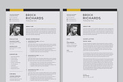 Resume/CV Template, a Resume Template by Proper_media (Thumbnail 2 of 6)
