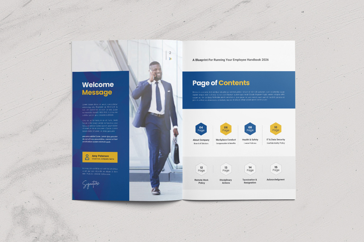 HR / Employee Handbook Design, a Brochure Template by Creativity-Design