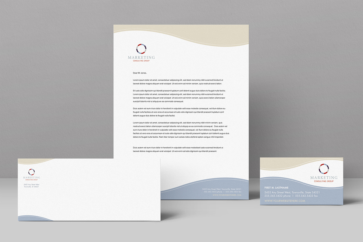 Marketing Consulting Stationery, a Stationery Template by StockLayouts (Photo 1 of 4)