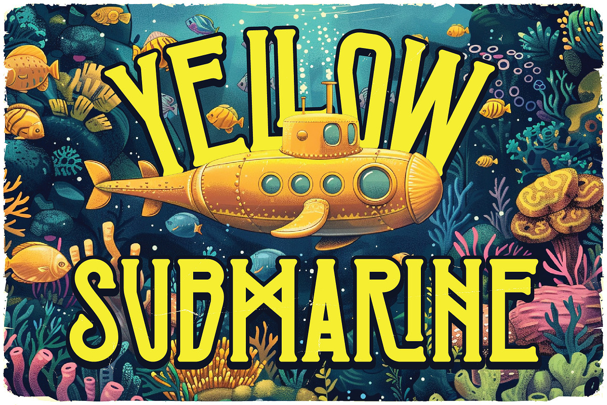 Underwater Vintage Label Font, a Serif Font by JumboDesign (Photo 2 of 6)