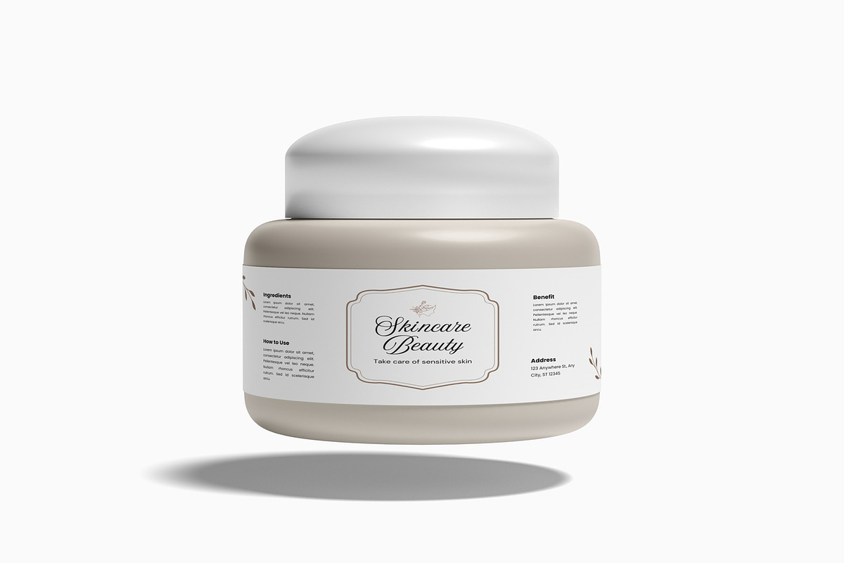 Cosmetic Jar Mockup, a Cups & Container Mockup by suciamairastd (Photo 4 of 6)