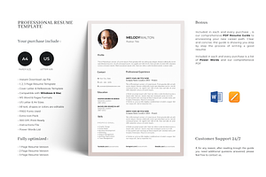 Modern Resume Template with Photo