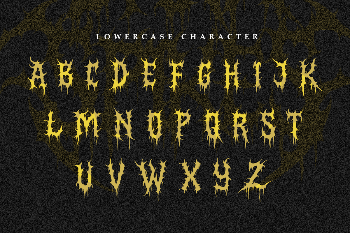 Dark Spikes | Brutal Death Metal, a Symbol Font by Masyafi Studio (Photo 2 of 8)