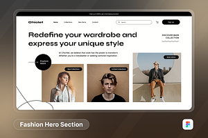 Chiclet - Fashion Style Hero Header