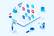Isometric Web Illustrations, a Templates & Theme by alexdndz (Thumbnail 2 of 31)