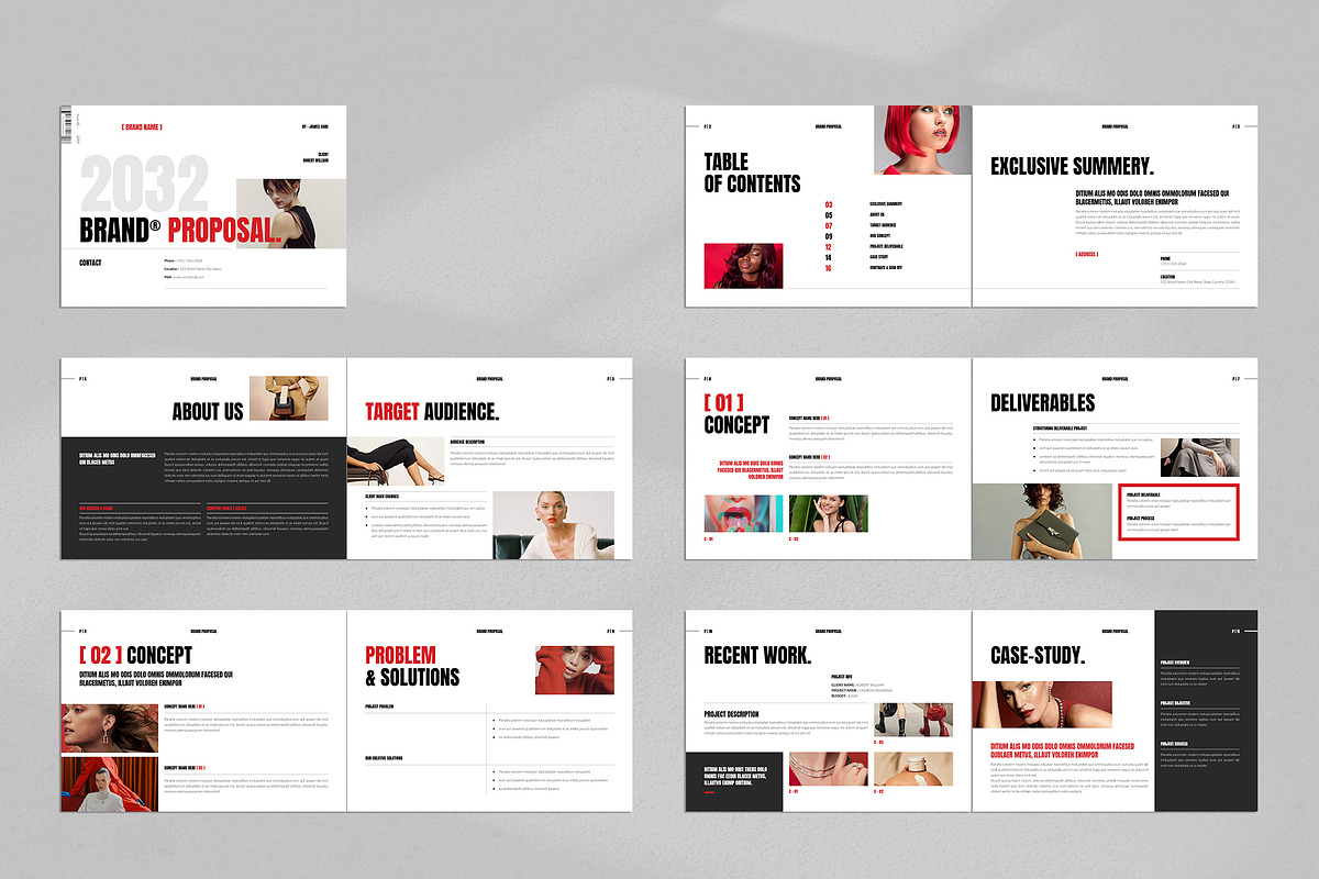 Brand Proposal Template Landscape, a Brochure Template by NorthPeak (Photo 9 of 10)