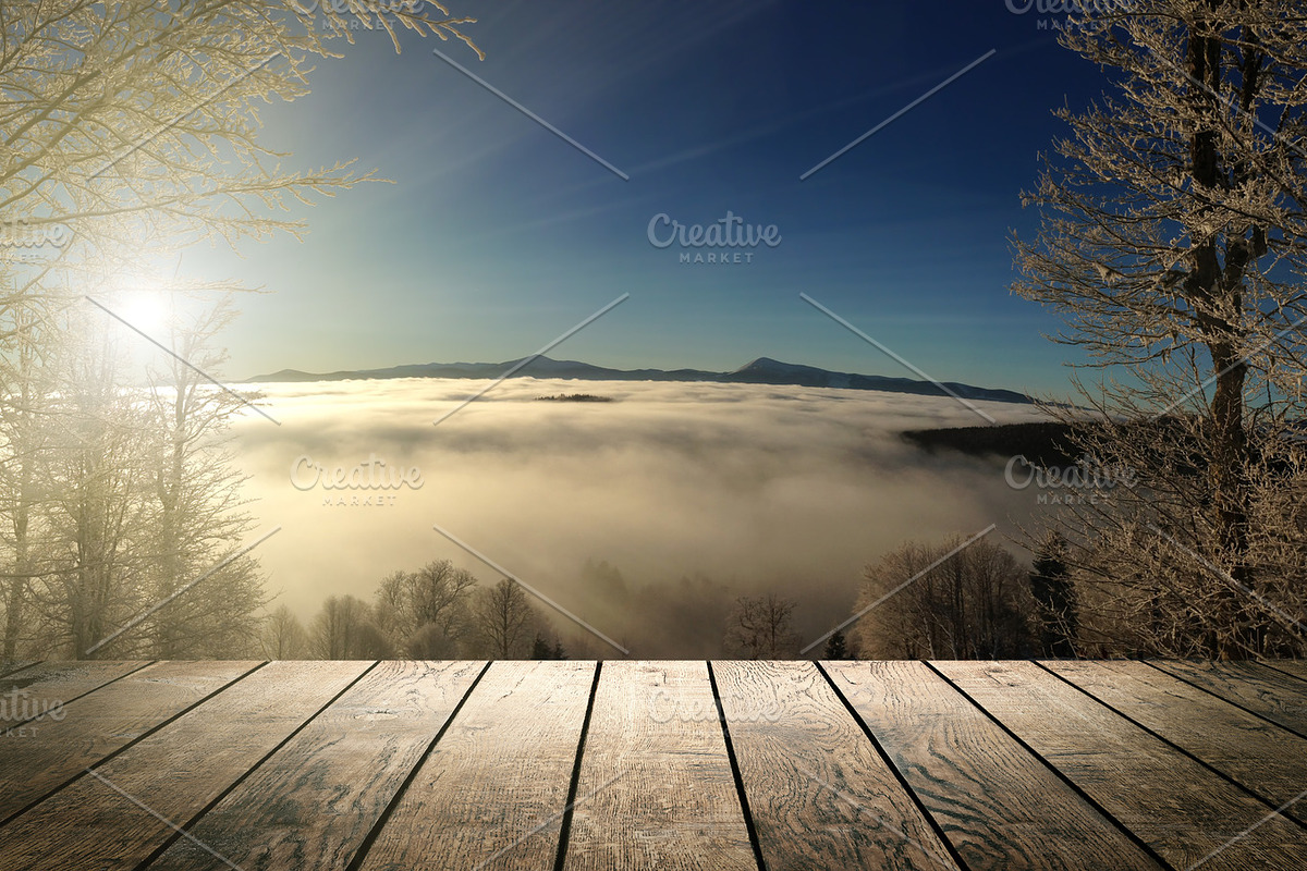 Mountain Sunrise Stock Photo, a Background Photo by vovan (Photo 1 of 2)