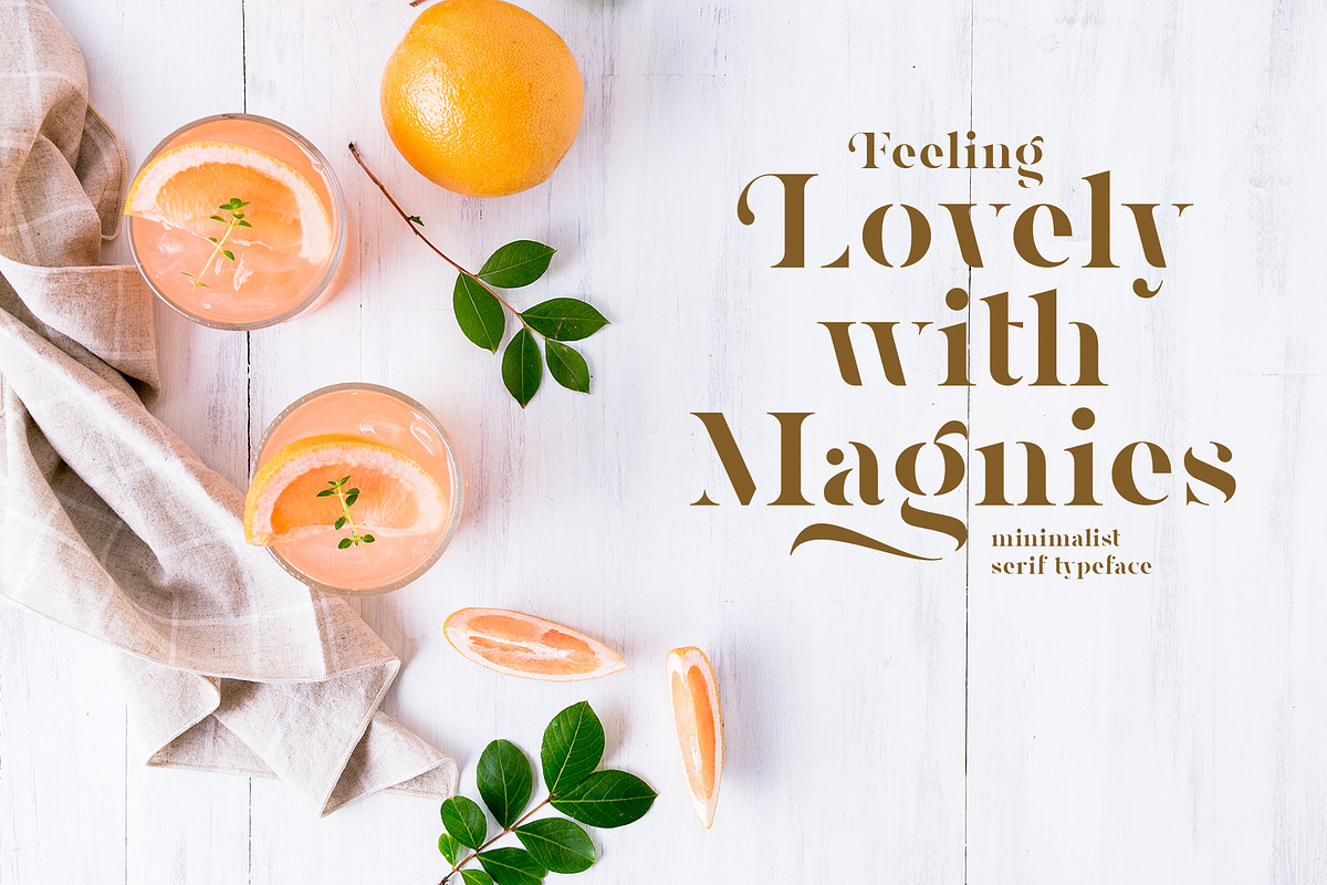 Magnies - Minimal Serif, a Sans Serif Font by Arterfak Project (Photo 10 of 10)
