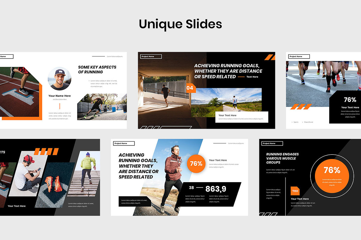 Running Athlete Sport Google Slides, a Presentation Template by Robs Daily Design (Photo 2 of 10)