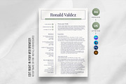Modern Resume Template, a Resume Template by DesignDevisers (Thumbnail 1 of 10)
