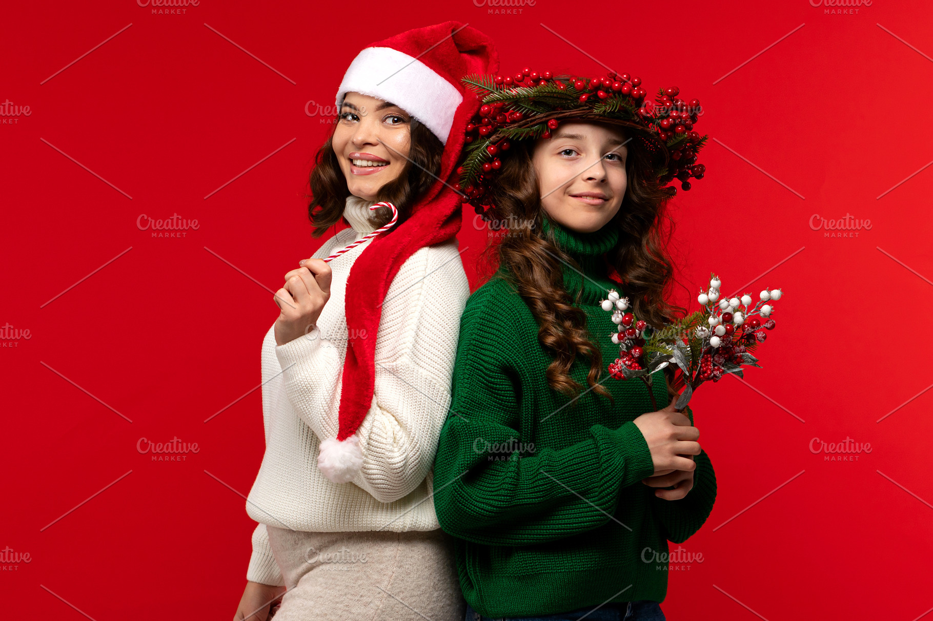 Mother and teen daughter, a Holiday Photo by Elena Vagengeim