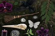 Witch's Magic Garden Collage Kit, an Object Illustration by Vicccky (Thumbnail 3 of 9)