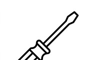 40 Home Repair Icon Set, an Outline Icon by adenpinkstore (Thumbnail 27 of 29)
