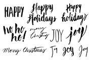 Hand Lettered Christmas Overlays, an Illustration by Boelter Design Co (Thumbnail 4 of 6)
