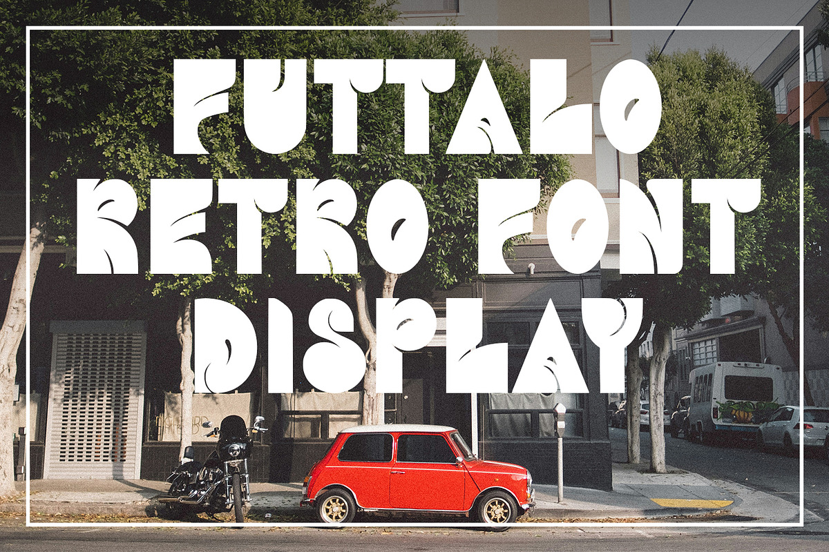 Futtalo Retro Display Font, a Sans Serif Font by Maulana Creative (Photo 1 of 8)