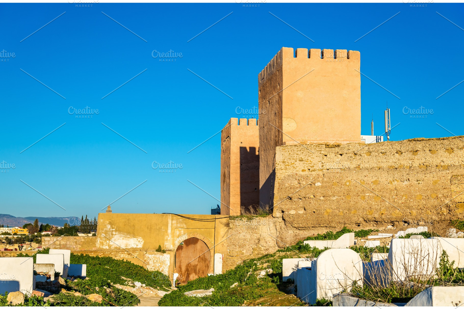 Bab Berdaine, a gate of Meknes town in Morocco, an Architecture Photo by Leonid Andronov