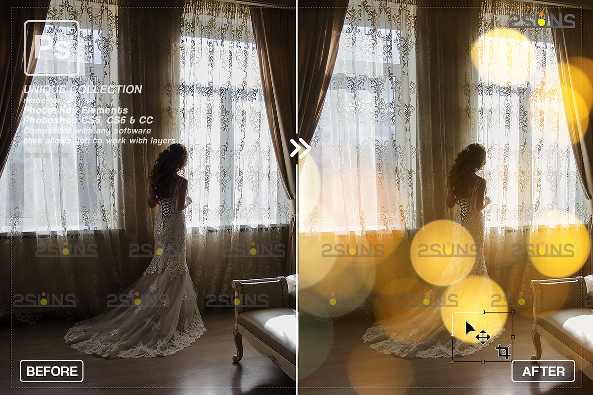 Gold bokeh overlay Photo overlays, an Object Graphic by 2SUNS (Photo 10 of 10)