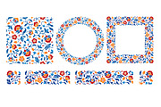 Floral Alphabet, Frames, Decors Set, a Decorative Illustration by Vector beauty (Thumbnail 12 of 13)