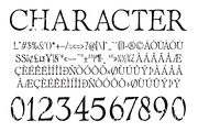 Mote - VintageClassic Rough Typeface, a Serif Font by overlaytemplates (Thumbnail 6 of 6)