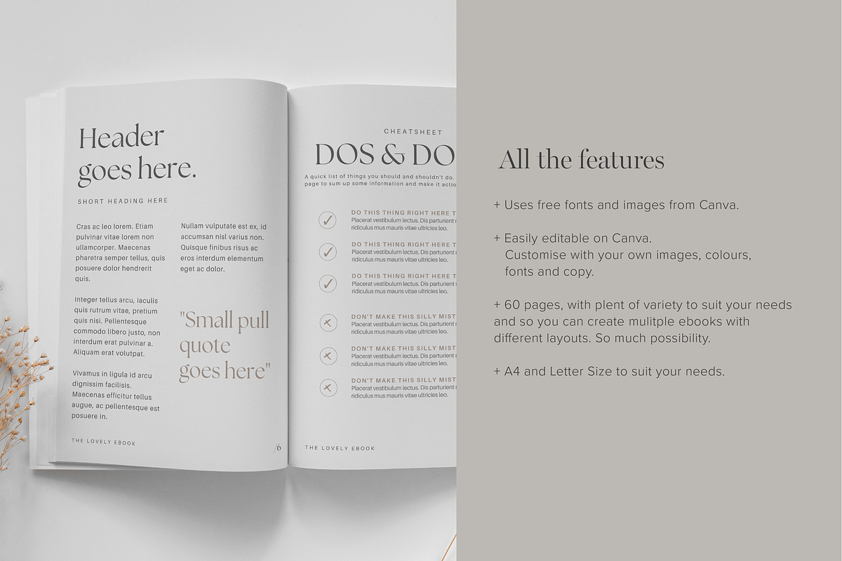 Editable Ebook Template for Canva, a Magazine Template by Tabitha Emma (Photo 6 of 10)