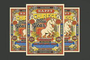 Chinese New Year Flyer, a Flyer Template by Muhamad Iqbal hidayat