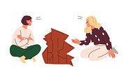 People having misunderstanding set, a Person Illustration by Good Studio (Thumbnail 8 of 8)