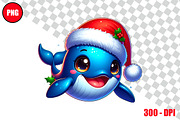 Christmas Whale Clipart Bundle Files, an Animal Illustration by taramija (Thumbnail 4 of 26)