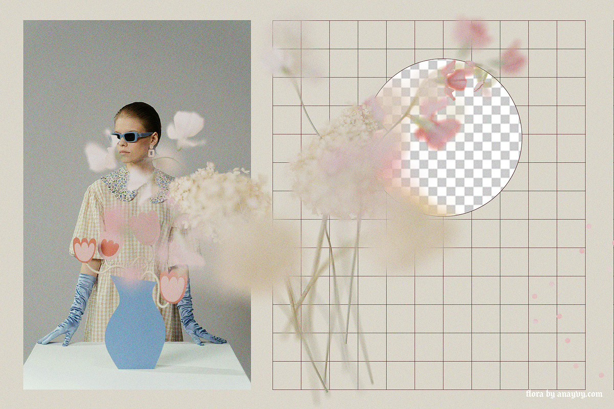 FLORA.PNG | Blurry Flower Collage, an Object Graphic by ana & yvy (Photo 9 of 23)