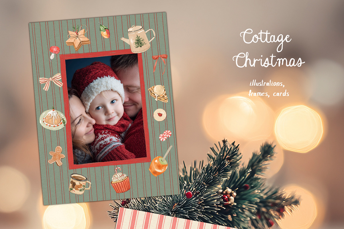 Christmas Illustrations & Templates, a Decorative Illustration by whiteheartdesign (Photo 8 of 25)