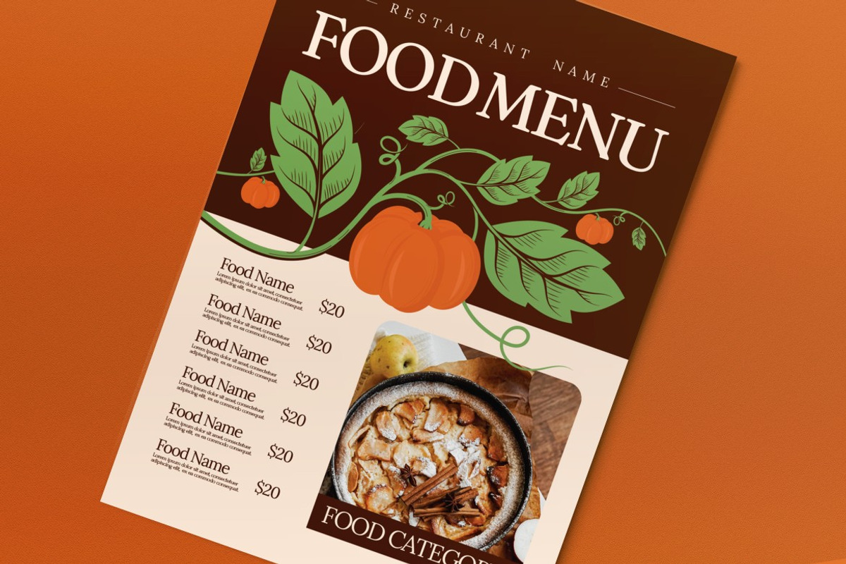 Autumn Food Menu preview 2