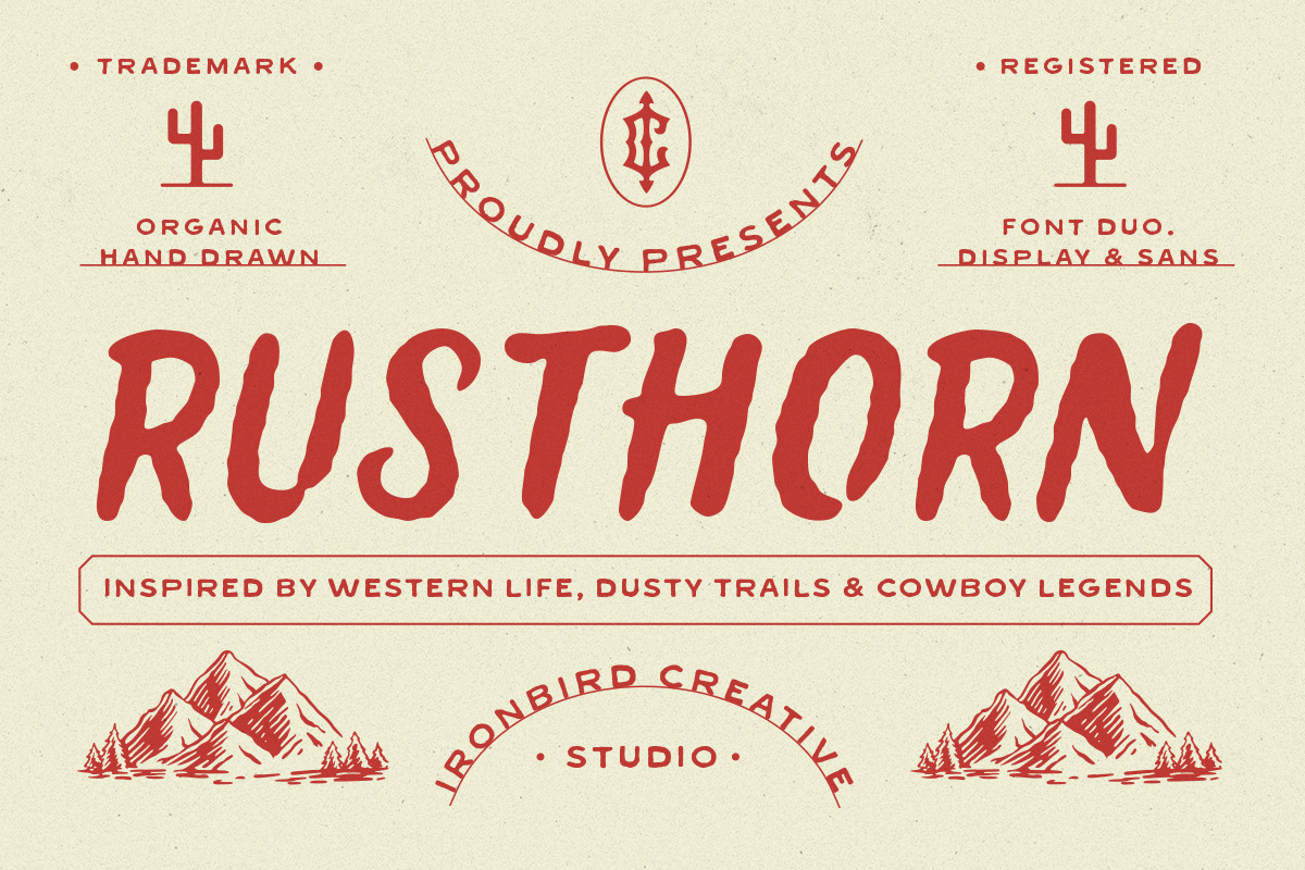 Rusthorn - Font Duo, a Sans Serif Font by IronbirdCreative (Photo 9 of 9)