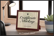 Certificate Mockup - 4 PSD Files, a Merchandise Mockup by Muhazdinata (Thumbnail 5 of 9)