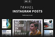 Travel Instagram Posts, a Social Media Template by Milos Knezevic (Thumbnail 1 of 6)