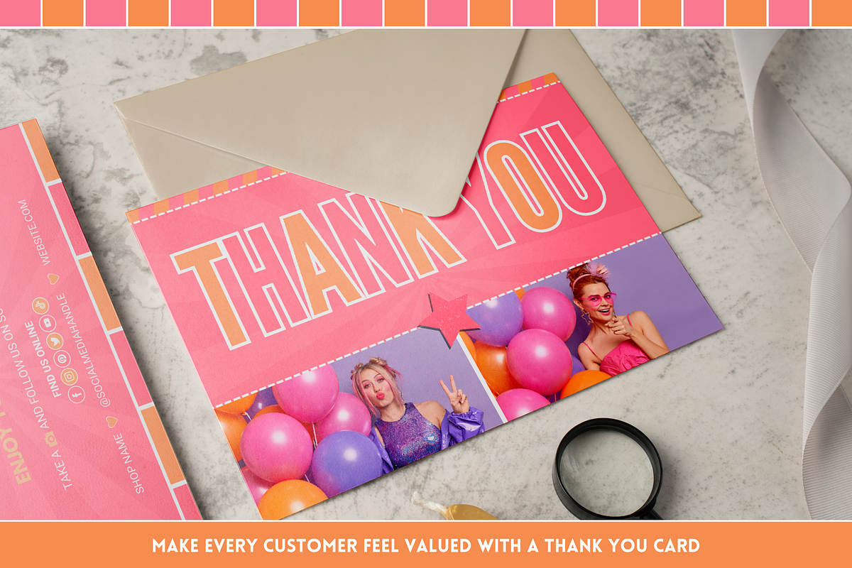 Fun Thank You Card, a Business Card Template by SunshineStudioBoutique (Photo 8 of 10)