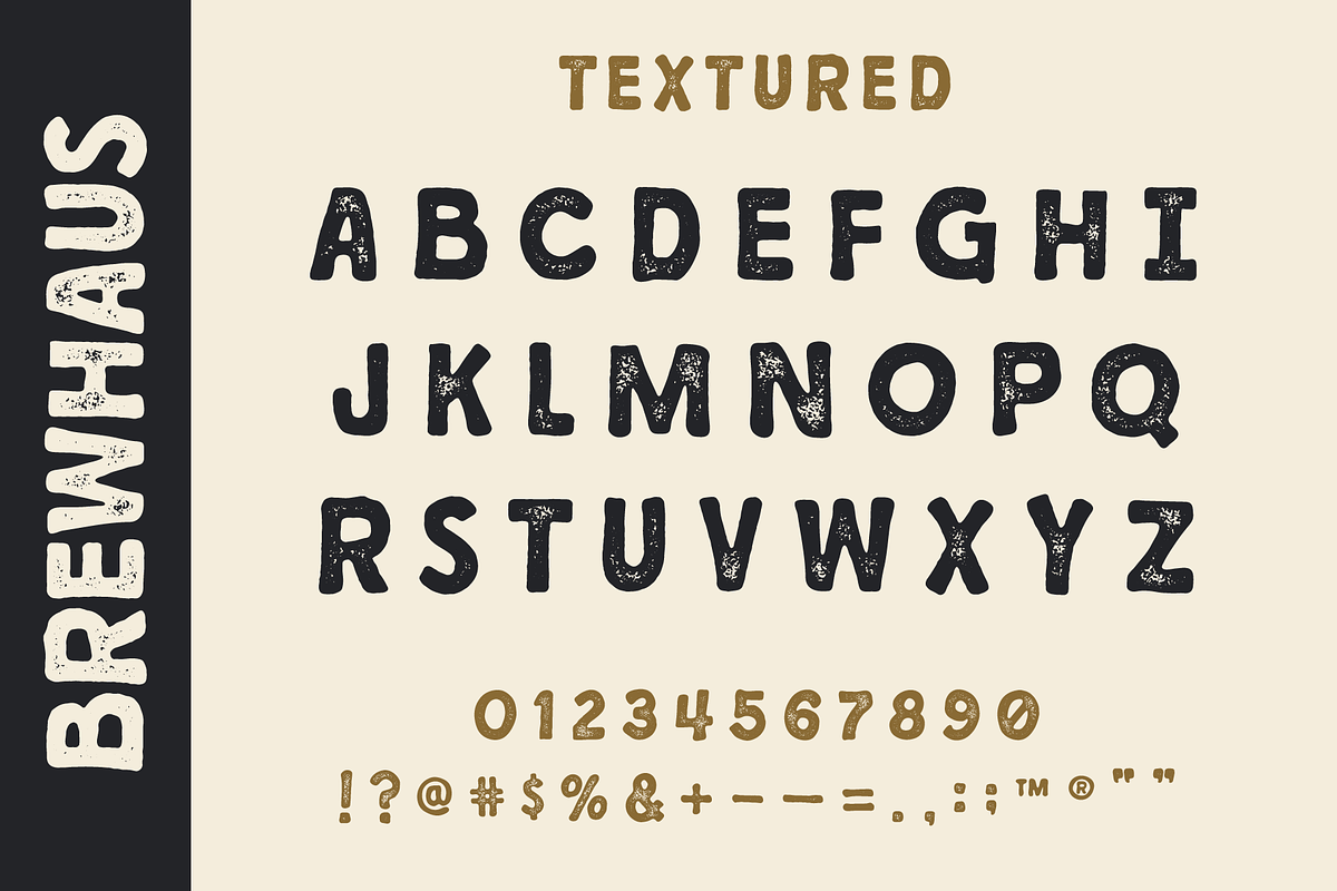 BREWHAUS: A Vintage Handcrafted Font preview 3