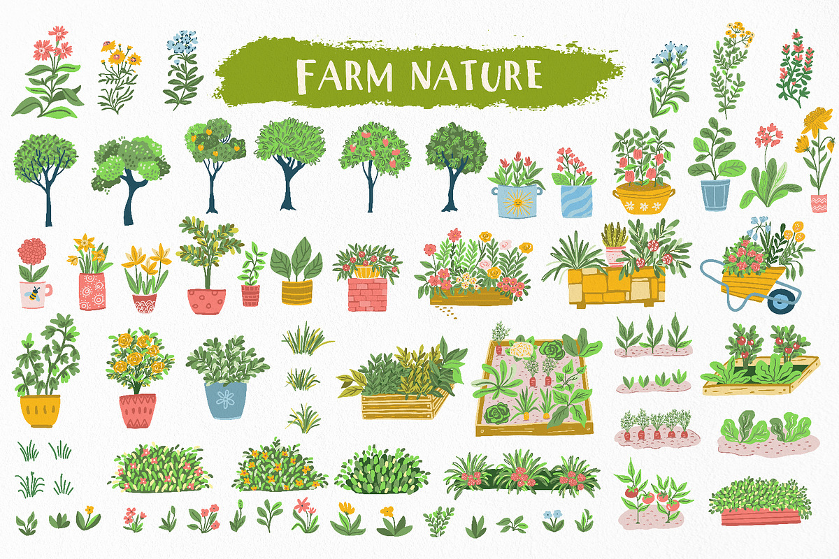 Fun at the Farm - Map Creator, an Object Illustration by Anna Ivanir (Photo 4 of 12)